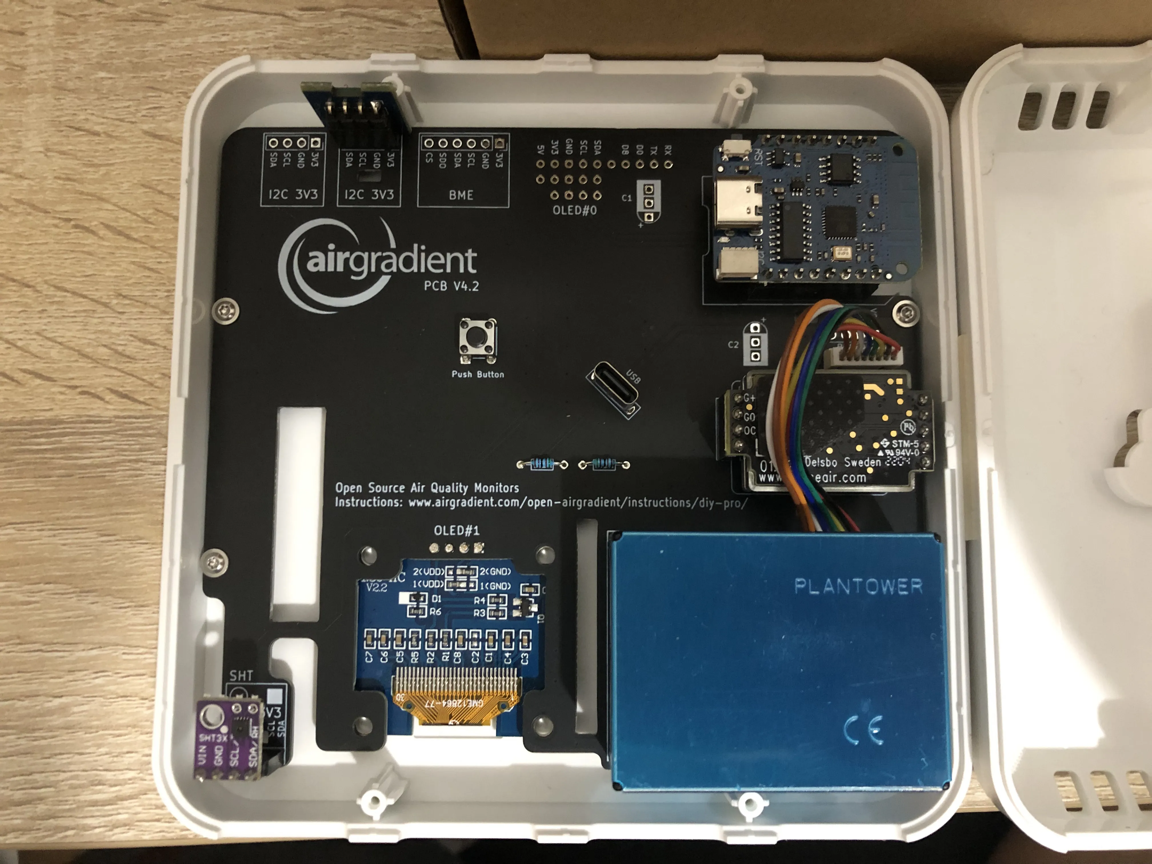 Fully assembled kit, with everything sticked in.