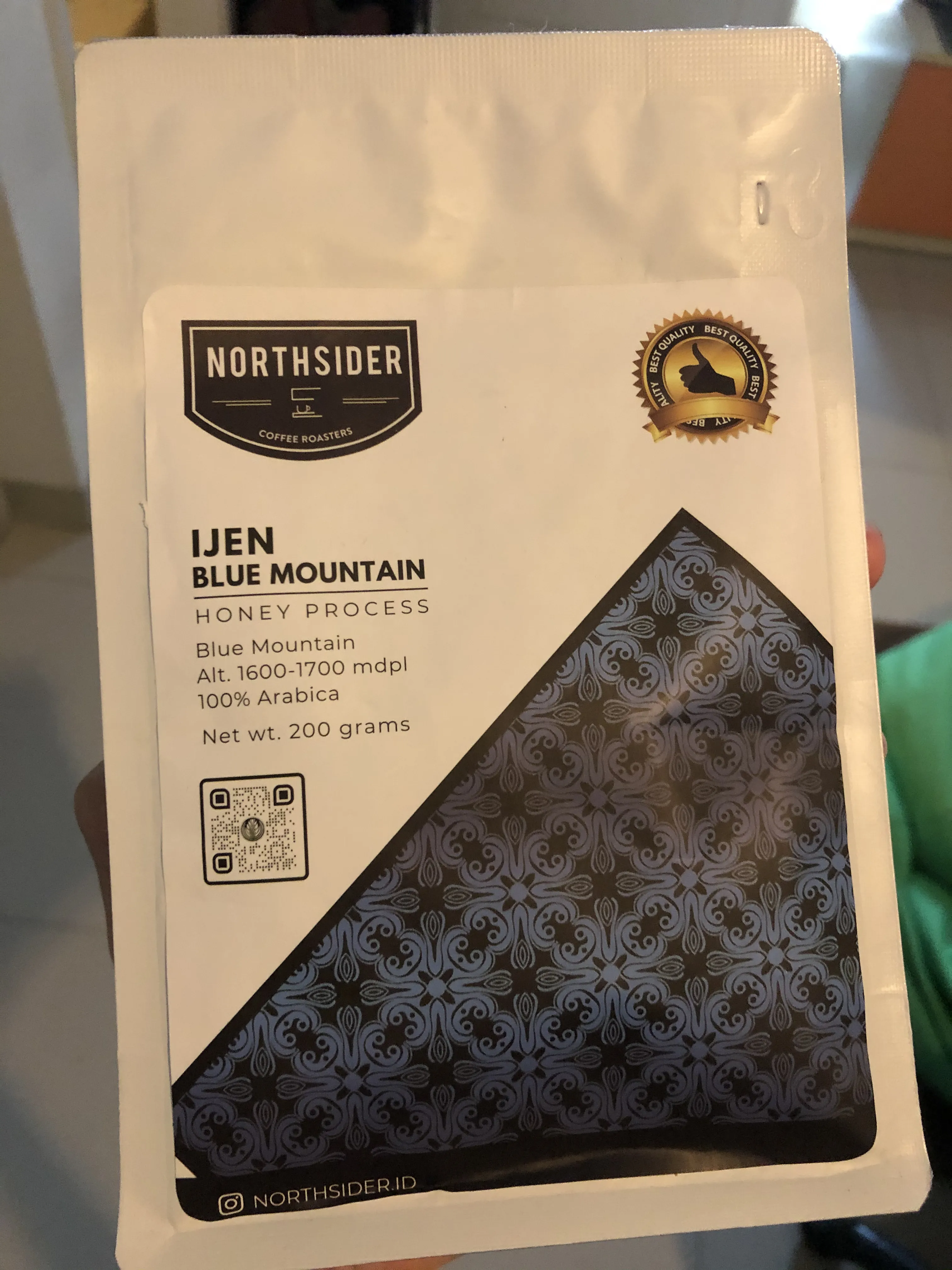 Northsider's Ijen Blue Mountain packaging, taken at 2020-07-14.