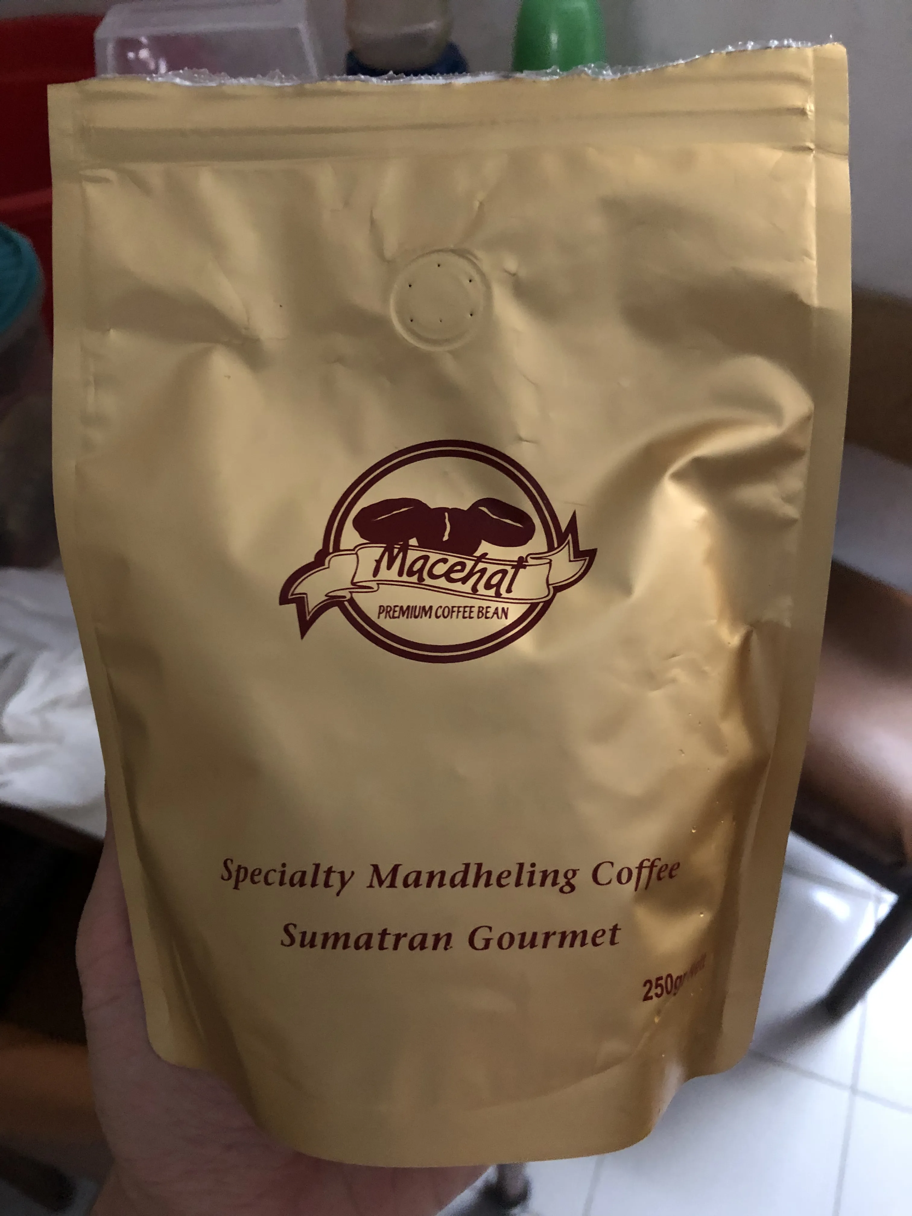 Got some freshly roasted beans from Sumatra, taken at 2023-11-19.
